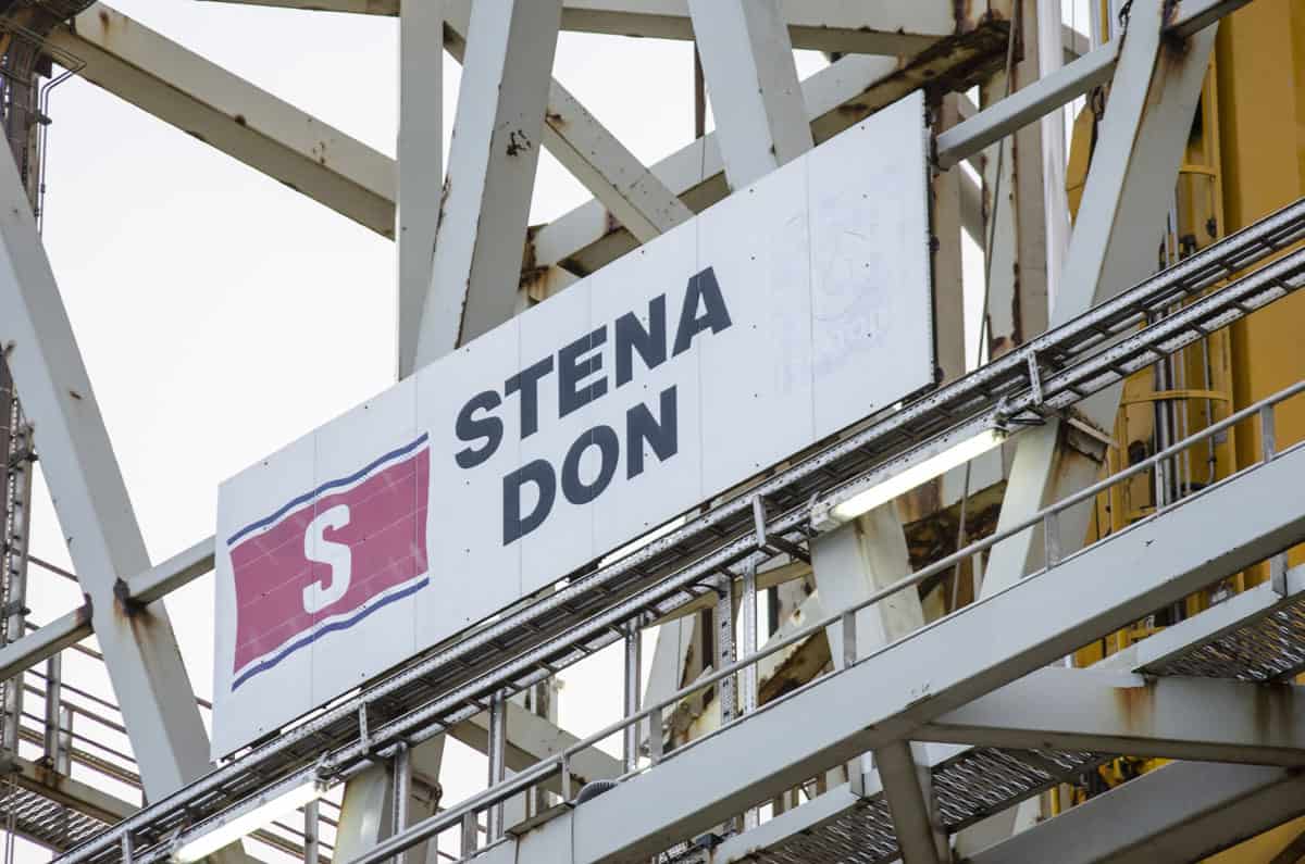 Stena Don ship label closeup
