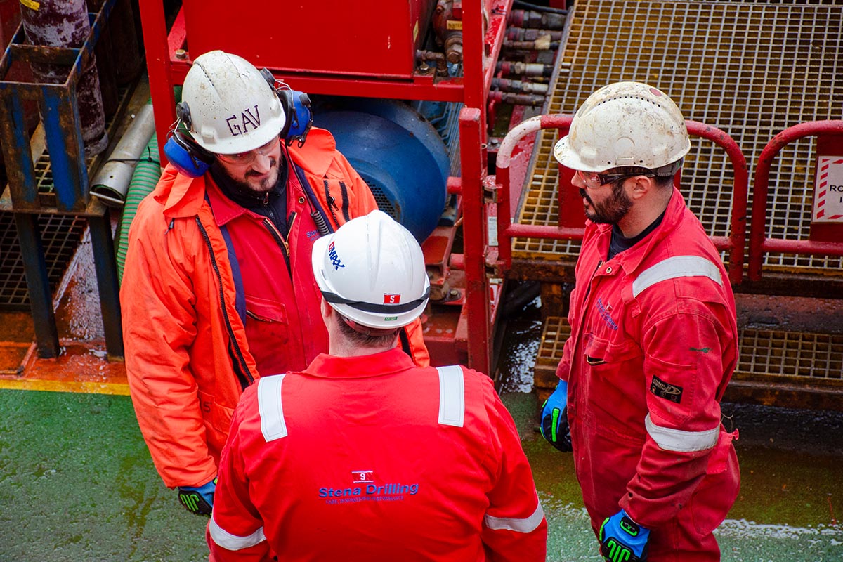 Stena Spey Crew talking