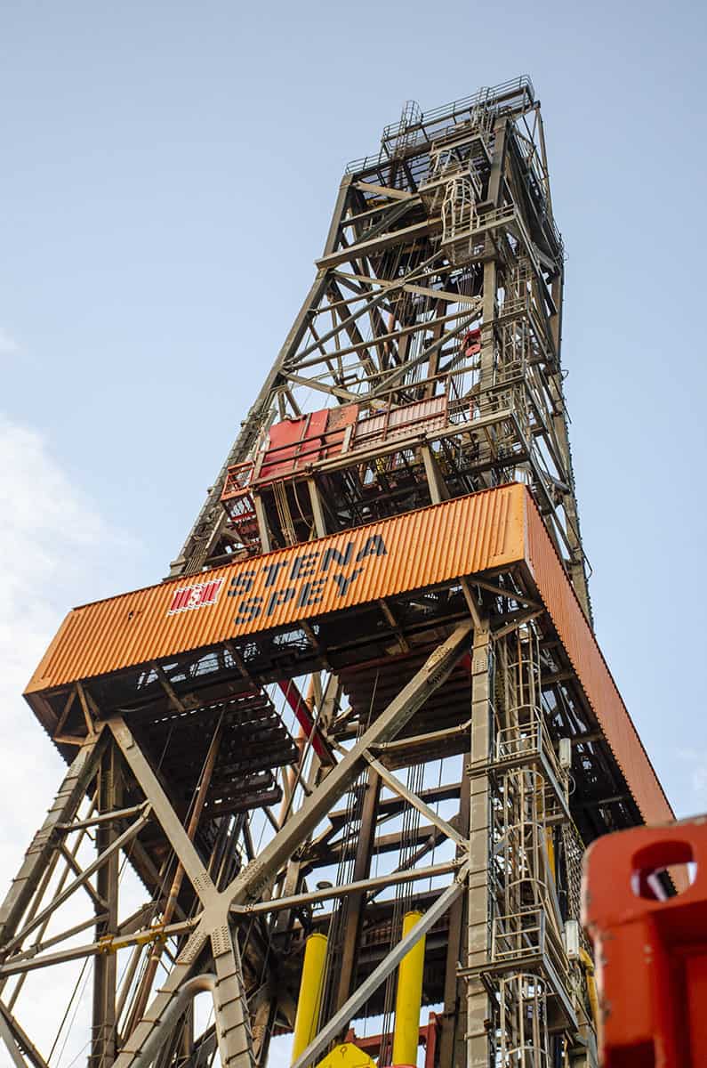 Stena Spey oil platform tower